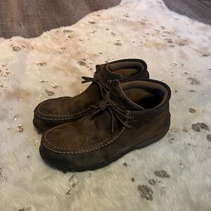 Composite toe twisted x driving mocs